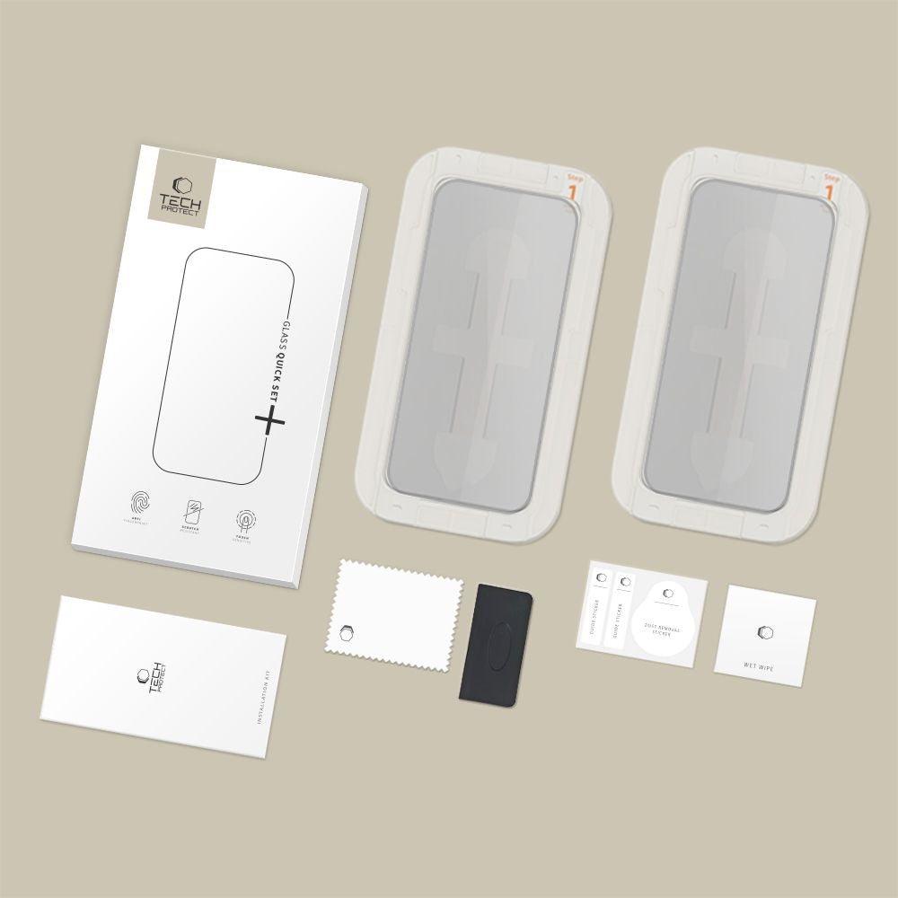 Privacyglas Tech Protect Quick Set Spy+ 2 Pack Iphone 16 Pro Privacy