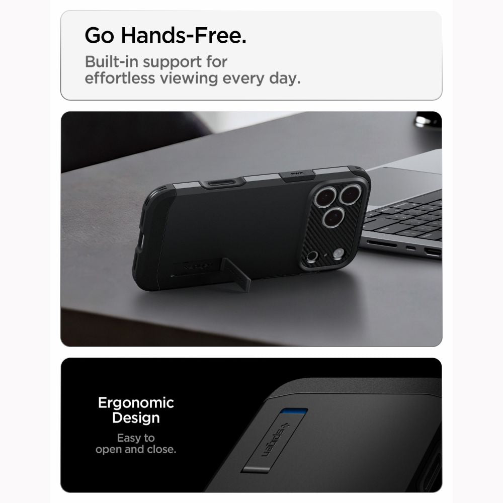 Spigen Tough Armor T Magsafe Iphone 17 Pro Max / 18 Pro Max Sort