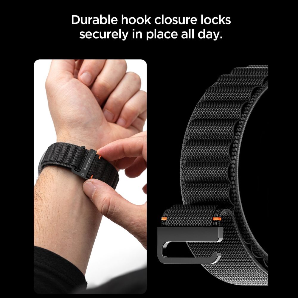 Spigen Wbf1 Band Samsung Galaxy Watch Ultra 1/2 2024 2026 (47 Mm) Sort