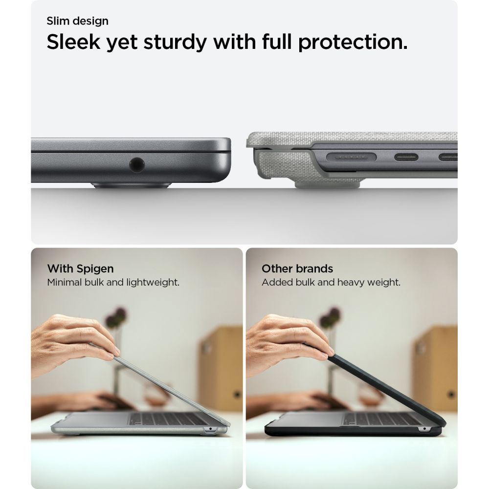 Spigen Urban Fit Macbook Air 15 M2 M5 2023 2026 Heathergray