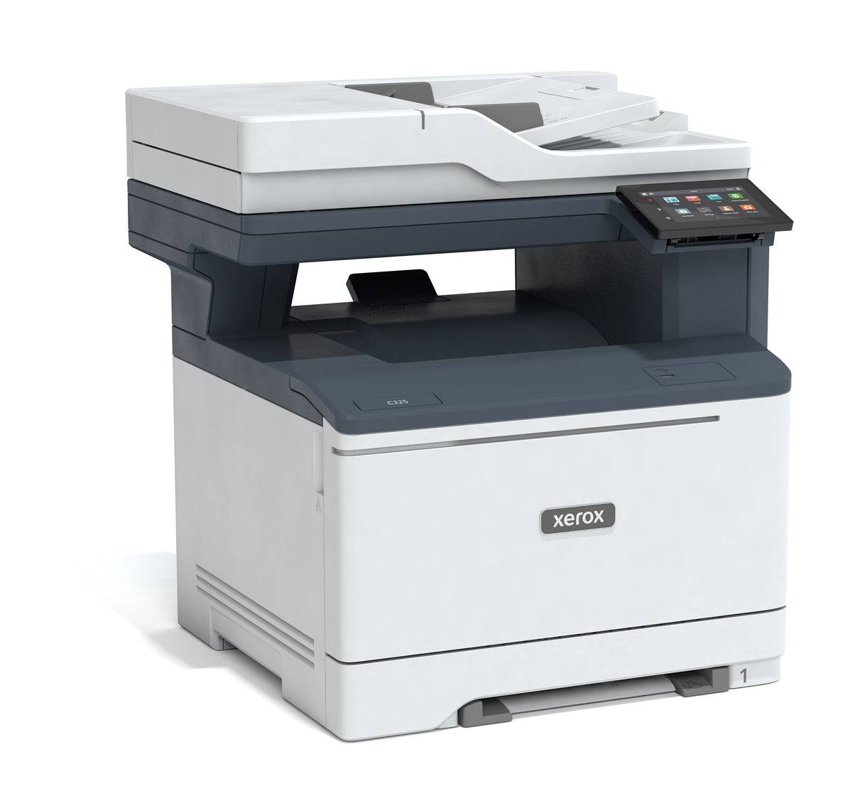 Xerox C325, A4, 33 ppm trådløs dupleks kopi/print/scan/fax PS3 PCL5e/6, 2 magasiner, i alt 251 ark