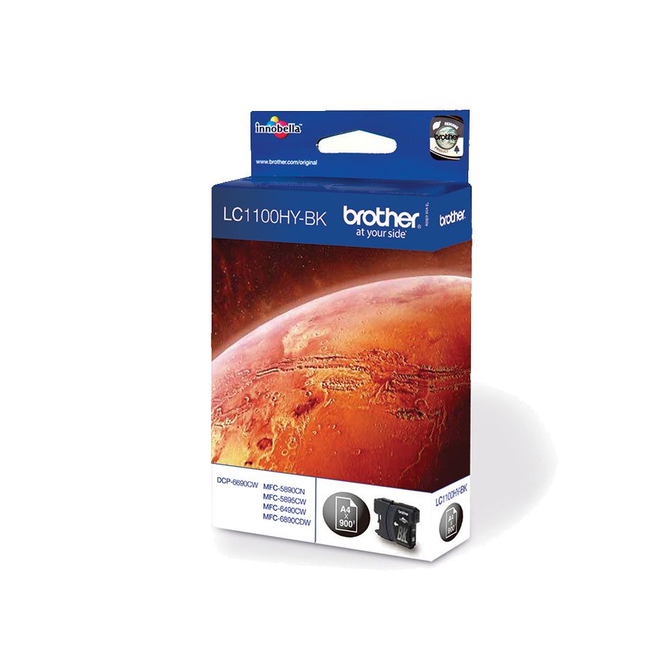 Brother LC1100HYBK blækpatron 1 stk Original Sort