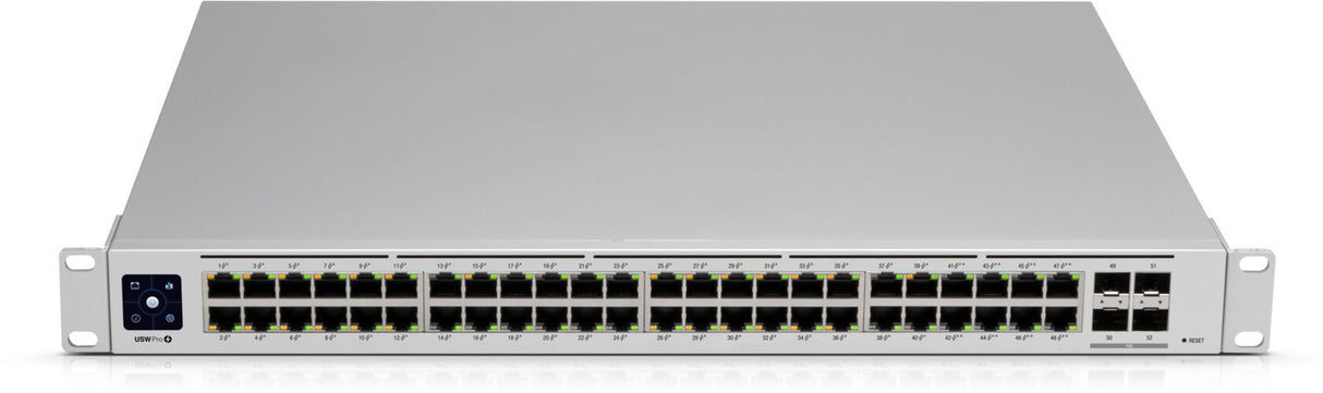 Ubiquiti UniFi USW-PRO-48 netværksswitch Administreret L2/L3 Gigabit Ethernet (10/100/1000) 1U Sølv