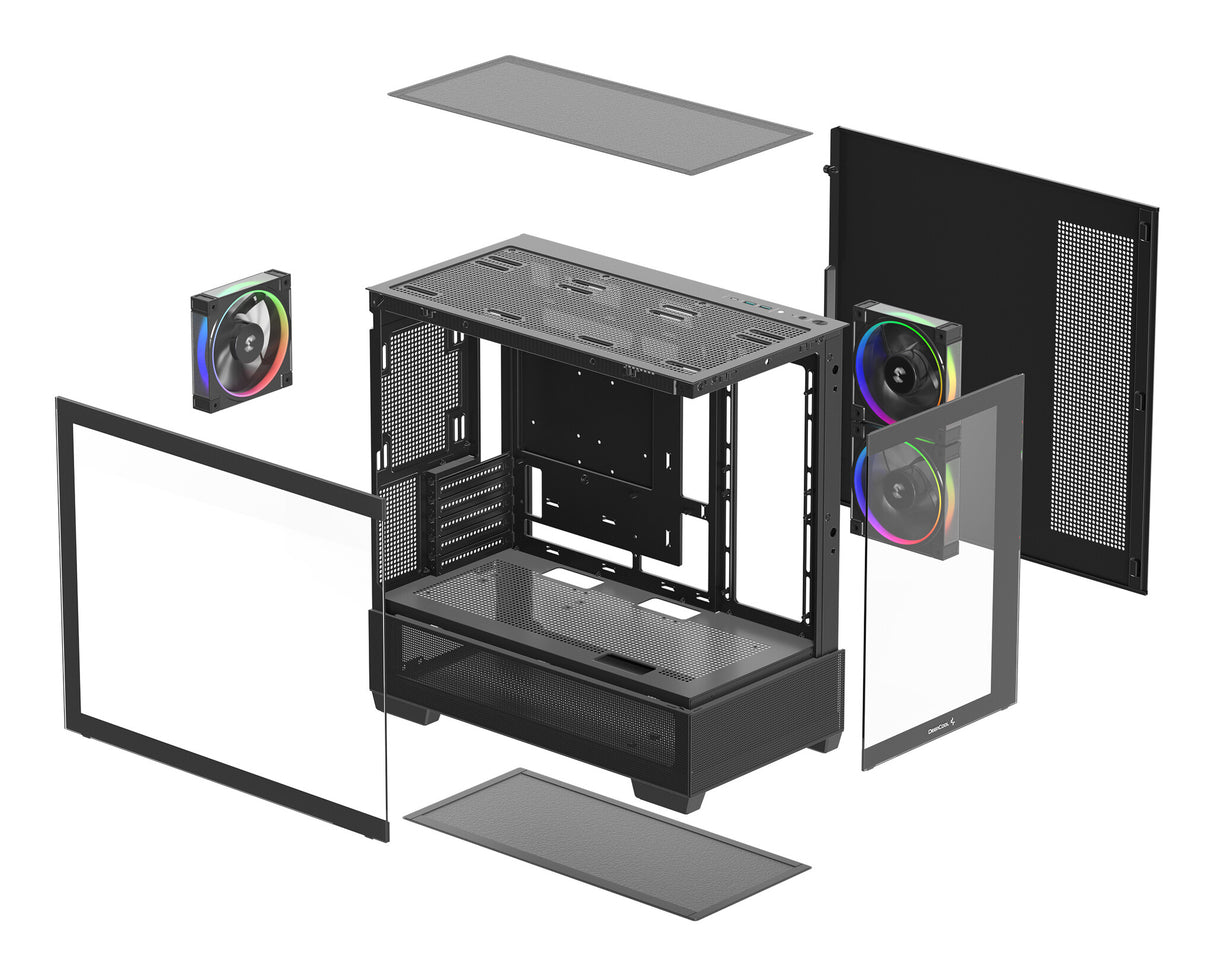 DeepCool CG380 3F Midi Tower Sort