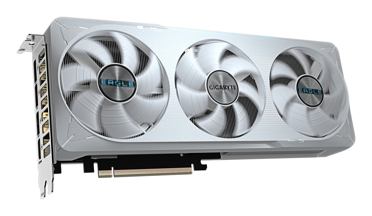 GIGABYTE GeForce RTX 5070 EAGLE OC ICE SFF 12G Graphics Card - 12GB GDDR7, 192bit, PCI-E 5.0, 2587 MHz Core Clock, 3 x DP 2.1a, 1 x HDMI 2.1b, NVIDIA DLSS 4, GV-N5070EAGLEOC ICE-12GD