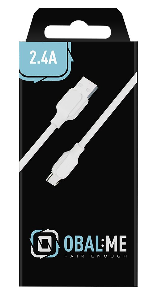 OBAL:ME Simple USB-A/USB-C Cable 1m - White