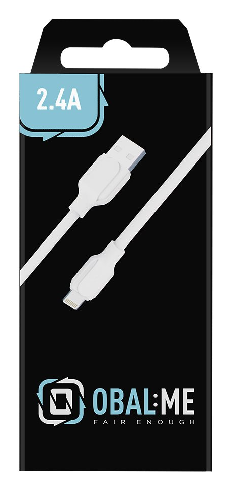 OBAL:ME Simple USB-A/Lightning Cable 1m - White