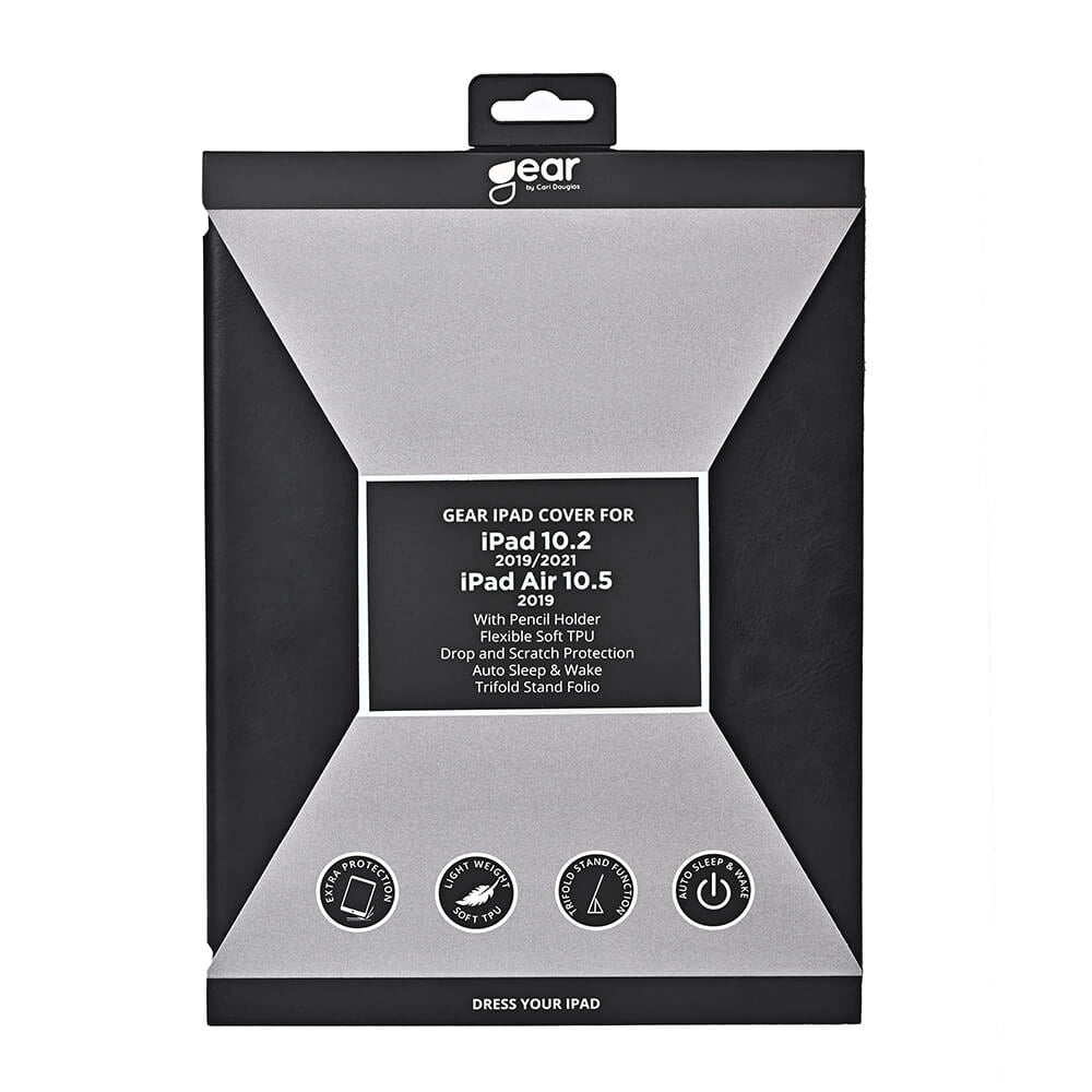 GEAR Tablet Cover Black iPad 10,2"/ 10,5" 19/20/21