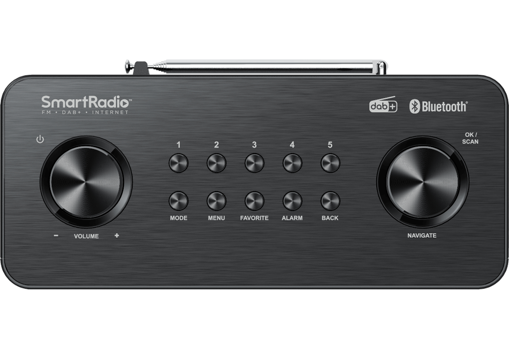 Kenwood CR-ST100S-B kompakt DAB+/internet radio - SORT