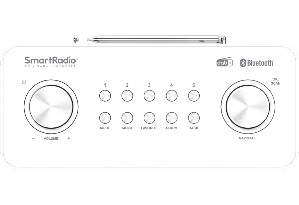 Kenwood CR-ST100S-W kompakt DAB+/internet radio - HVID