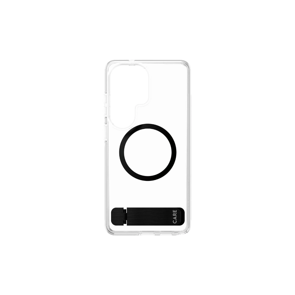 CARE by PanzerGlass Urban Explorer Case Transparent w. Black Kickstand & Qi Samsung Galaxy S26 Ultra