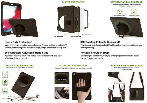 DK Protective Cover (Inkl. Handle & Strap) for iPad 11" 2025/iPad 10th 10.9 2022