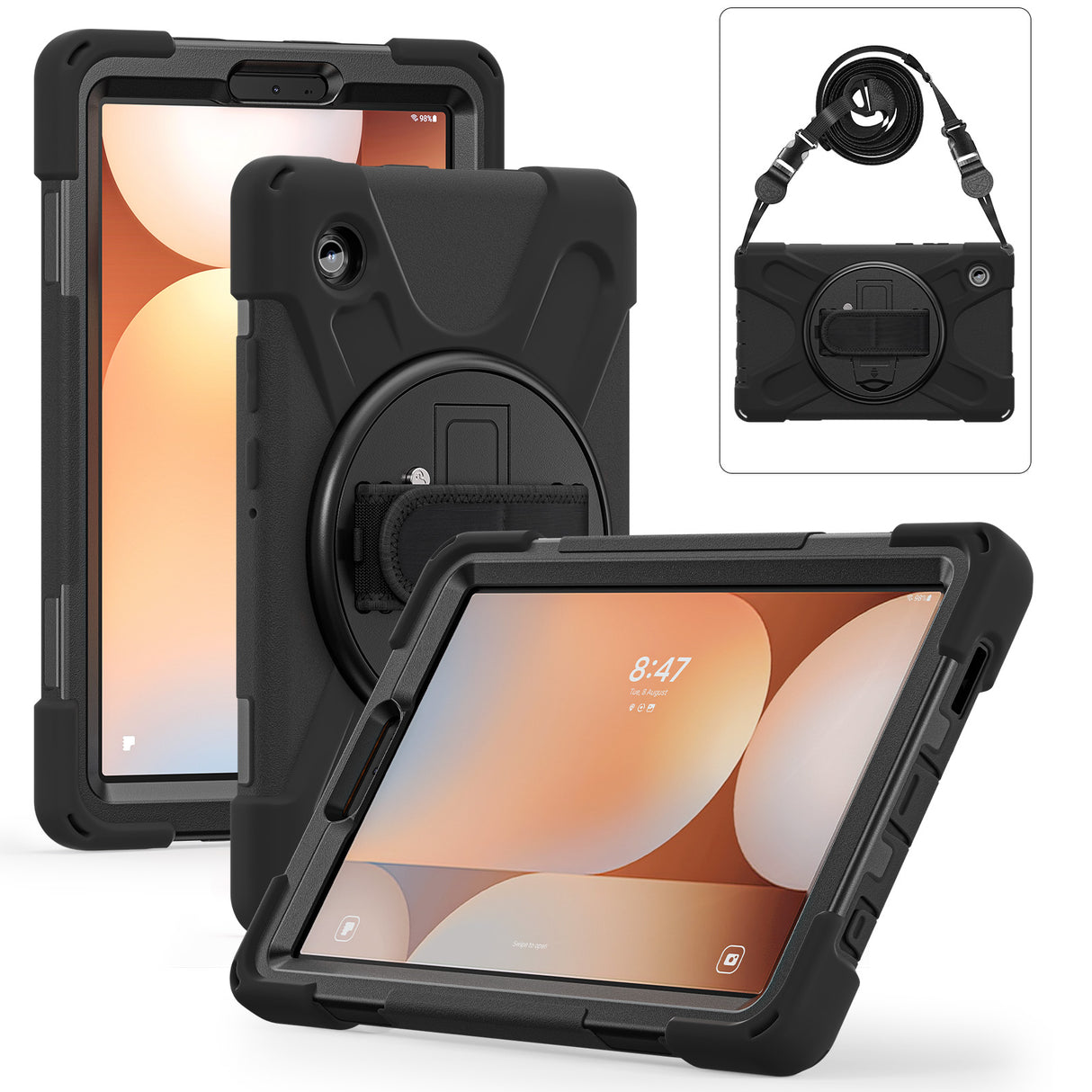 DK Protective Cover incl. handle & Strap without front screen, cover for Samsung Tab A11