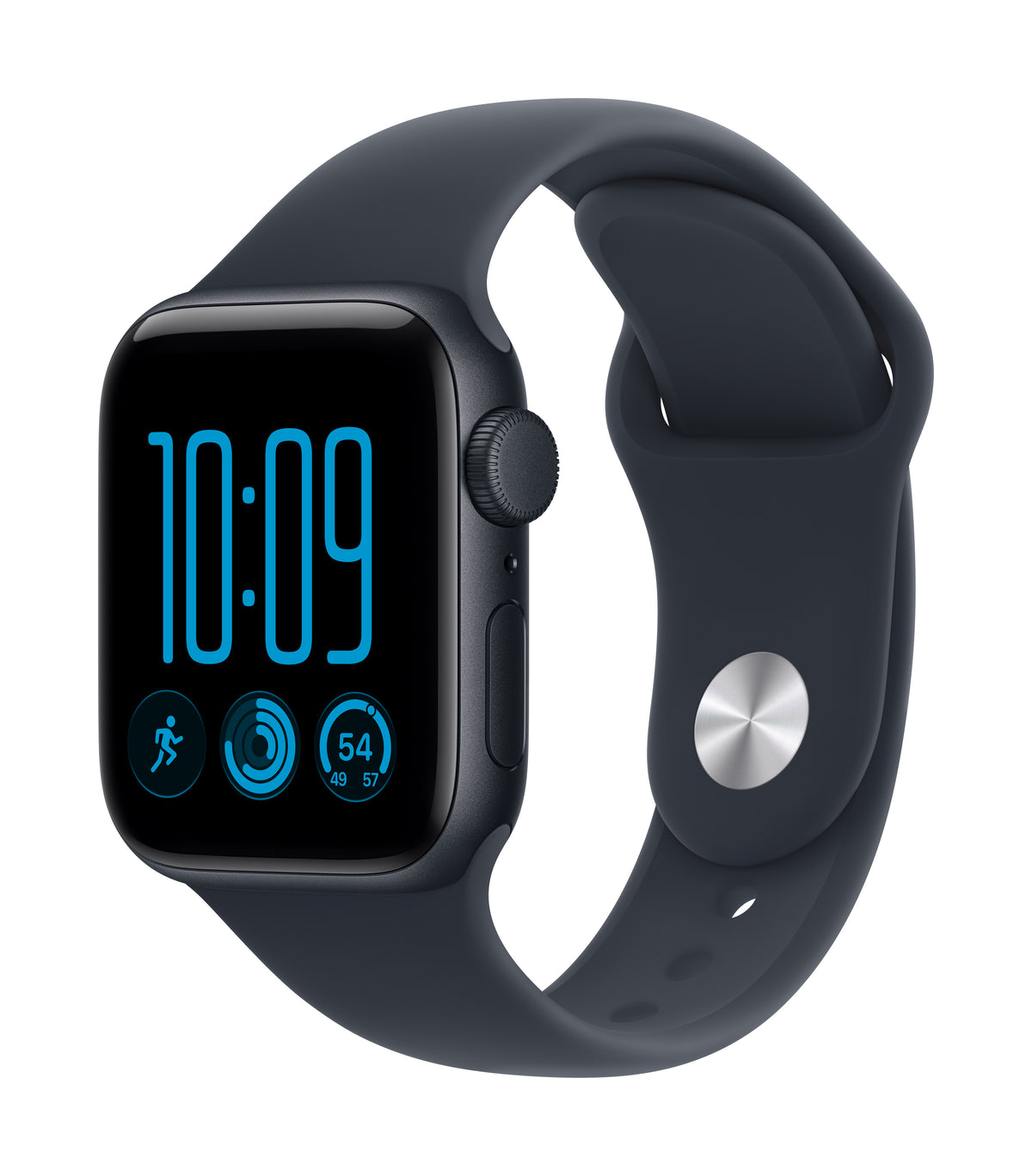 Apple Watch SE 3 GPS 40mm Midnight Aluminium Case with Navy Blue Sport Band - S/M