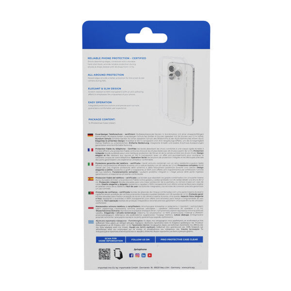 prio Beskyttende Etui til iPhone 17 Pro Max (6,9 tommer) Klar