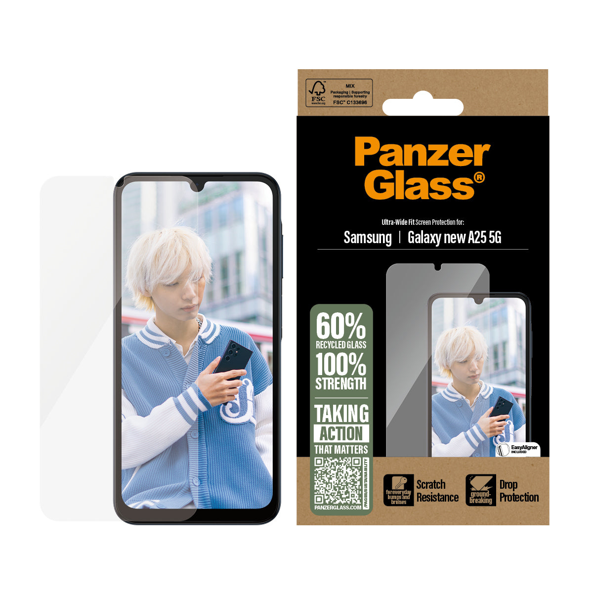 PanzerGlass ® Skærmbeskyttelse Samsung Galaxy A26 5G | Ultra-Wide Fit