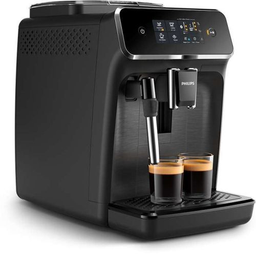 Philips automatiske kaffemaskine serie 2200 EP2200/10, 1,8 L, indbygget mælkeskummer, touchscreen, sort EU