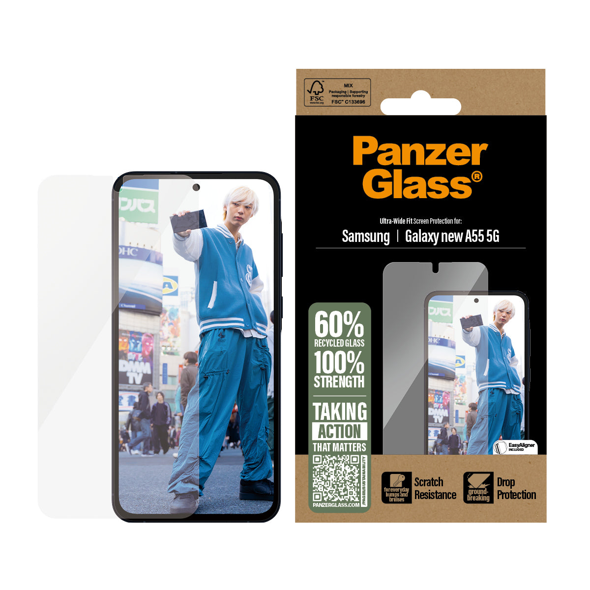 PanzerGlass Screen Protector Samsung Galaxy A56 5G - Ultra-Wide Fit