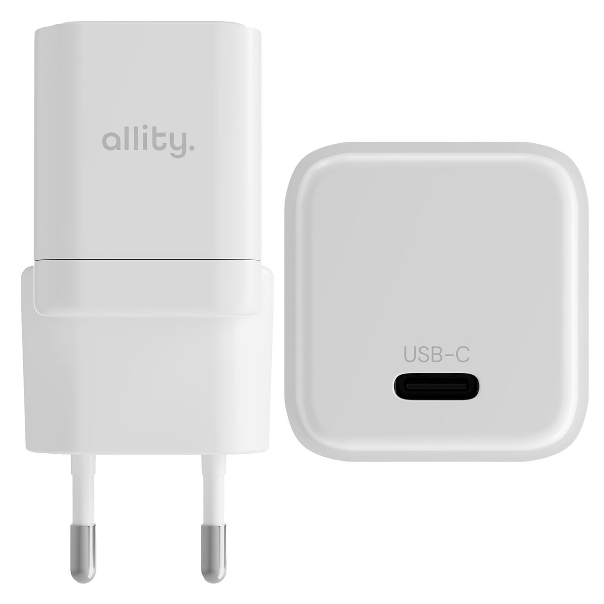 Allity wall charger GaN PD QC ATC-01-20WC 1x USB-C 20W white