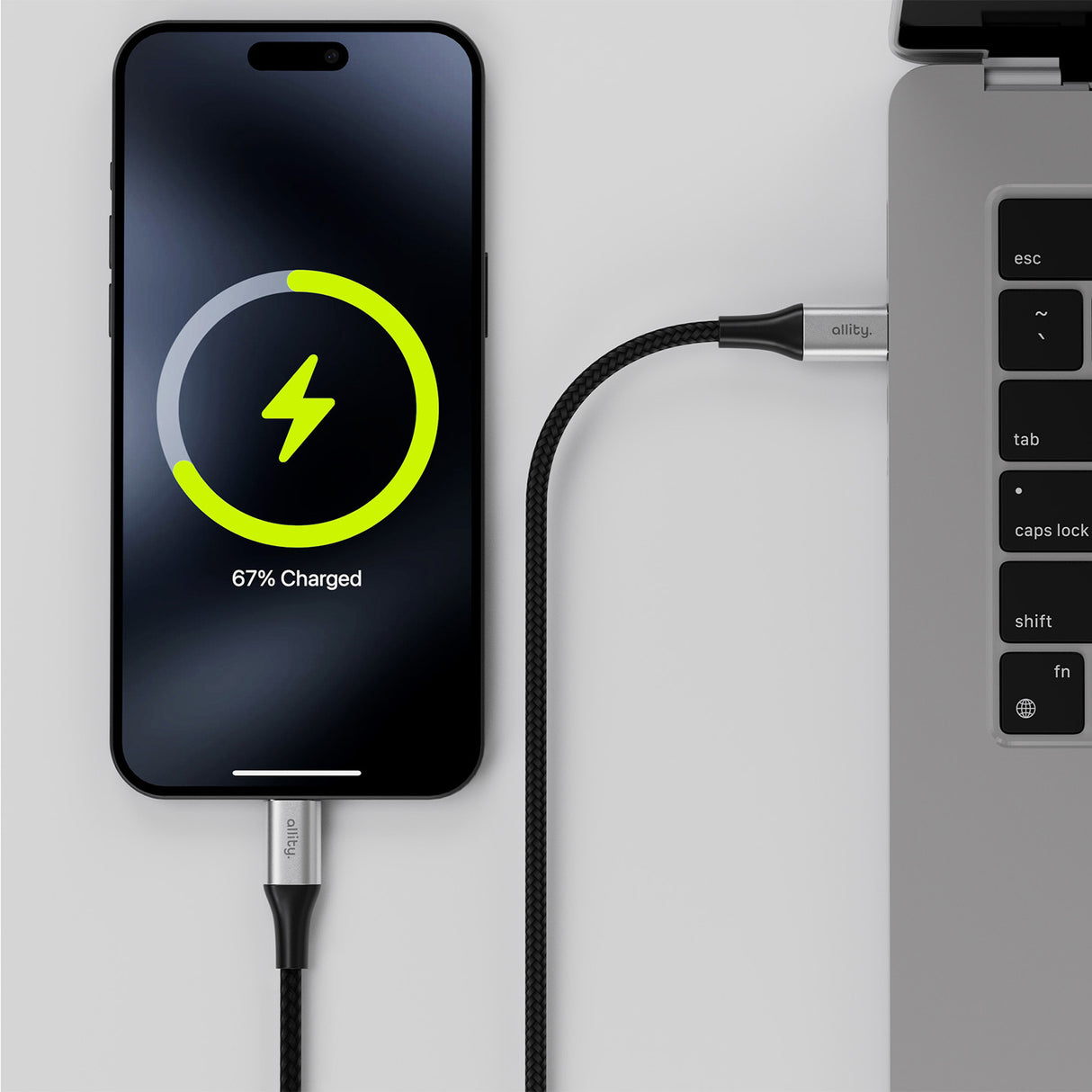 Allity cable AUC-01 USB-C - USB-C 2.0 m 100W black
