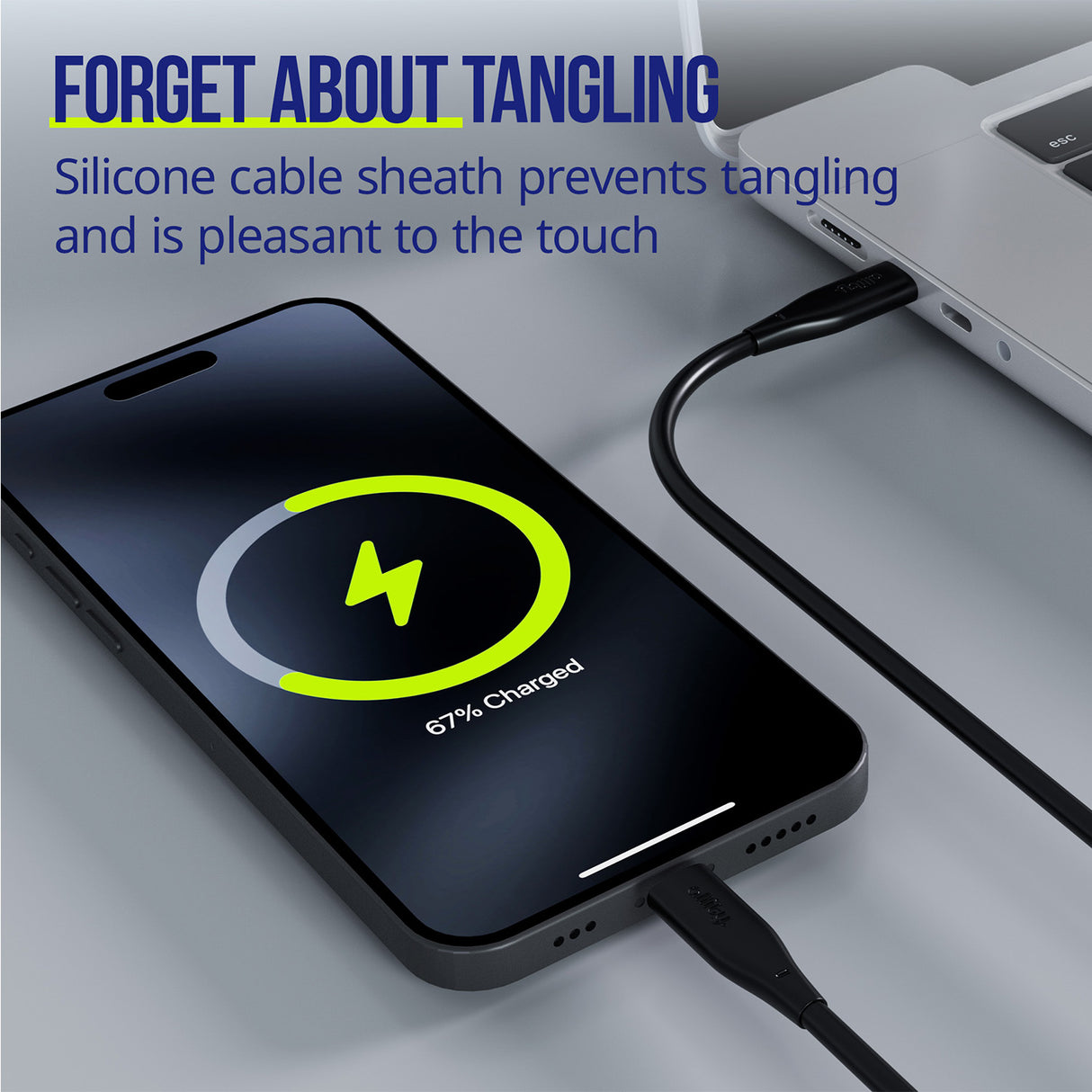 Allity cable AUC-02 USB-C - USB-C 1.0 m 60W black