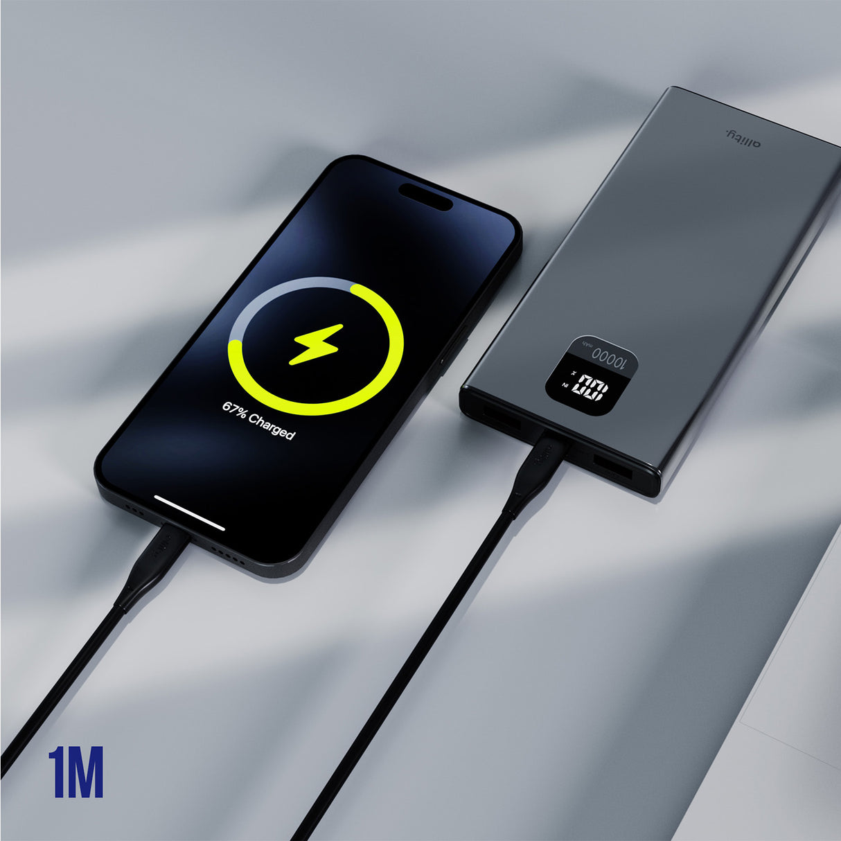 Allity cable AUC-02 USB-C - USB-C 1.0 m 60W black