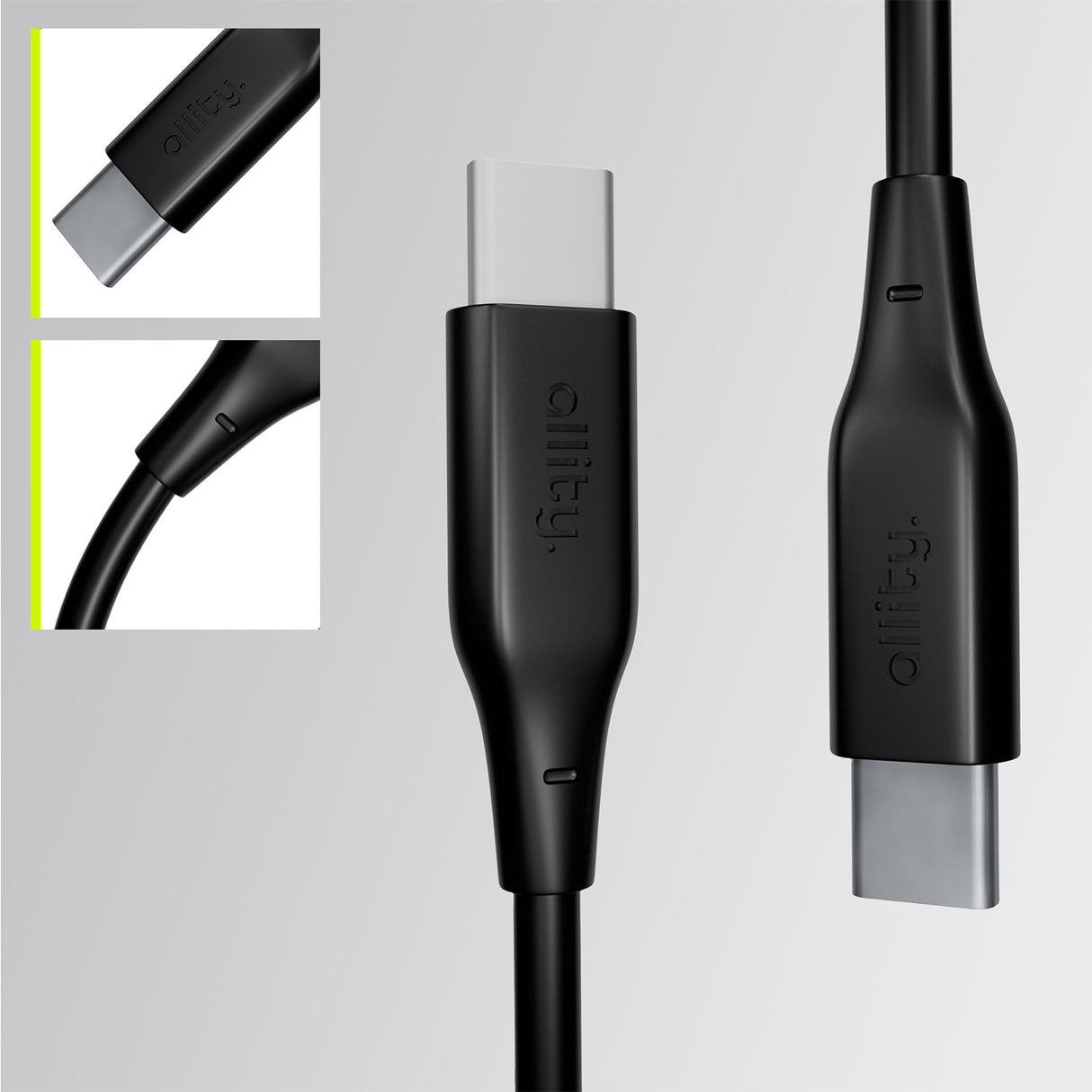 Allity cable AUC-02 USB-C - USB-C 2.0 m 60W black