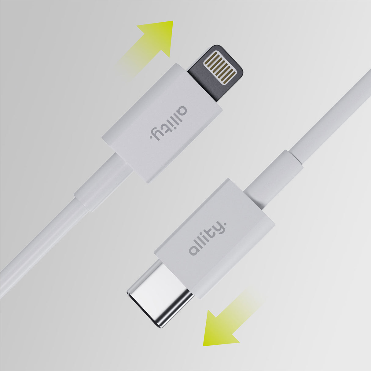 Allity cable AUC-03 USB-C - Lightning 1.0 m 27W white
