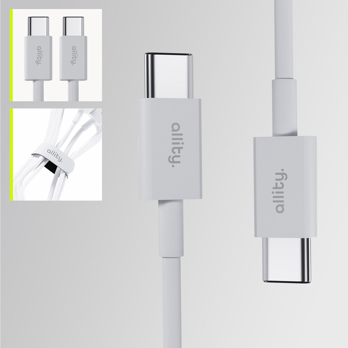 Allity cable AUC-03 USB-C - USB-C 1.0 m 60W white