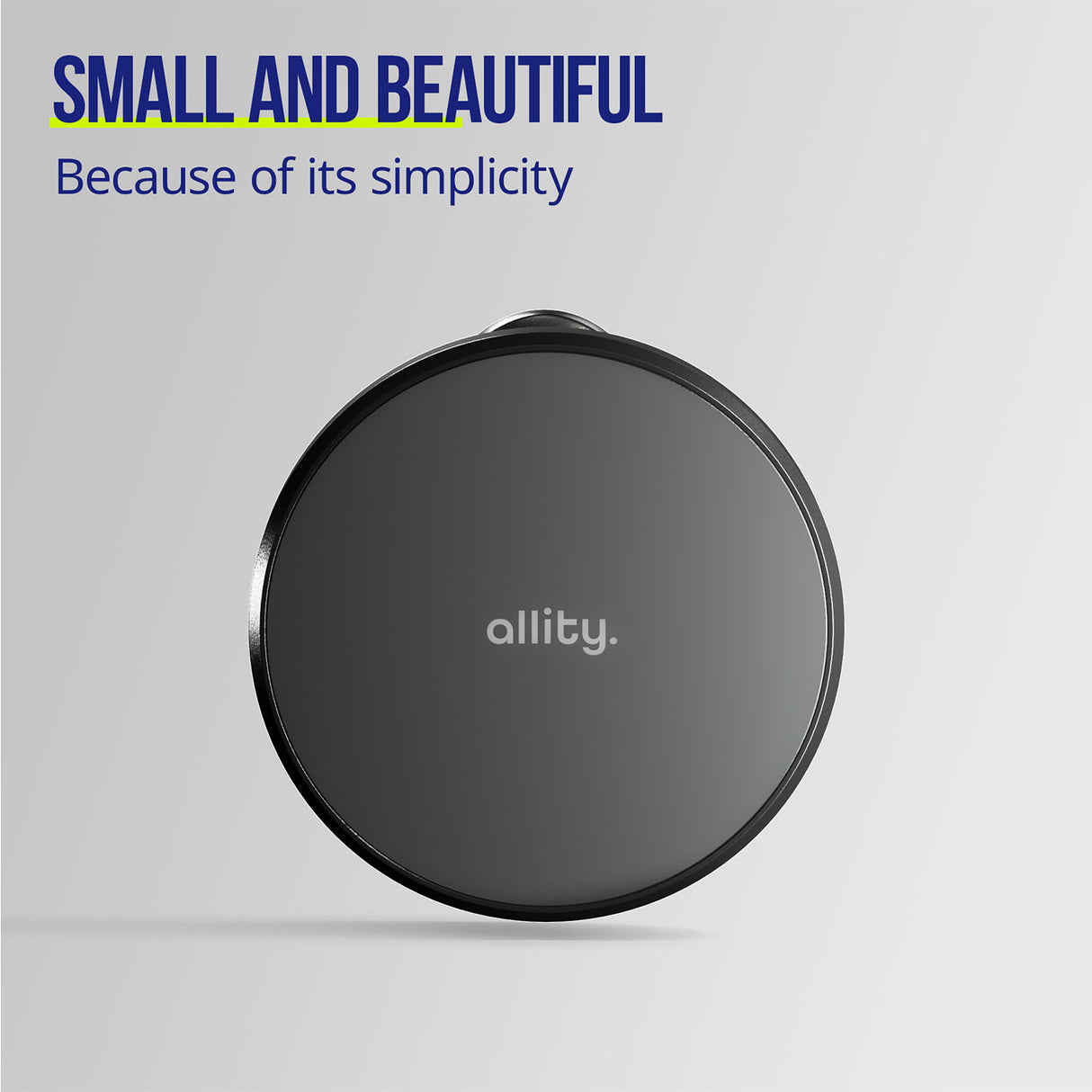 Allity car holder for air vent ACH-300 magnetic with wireless charging black 15W