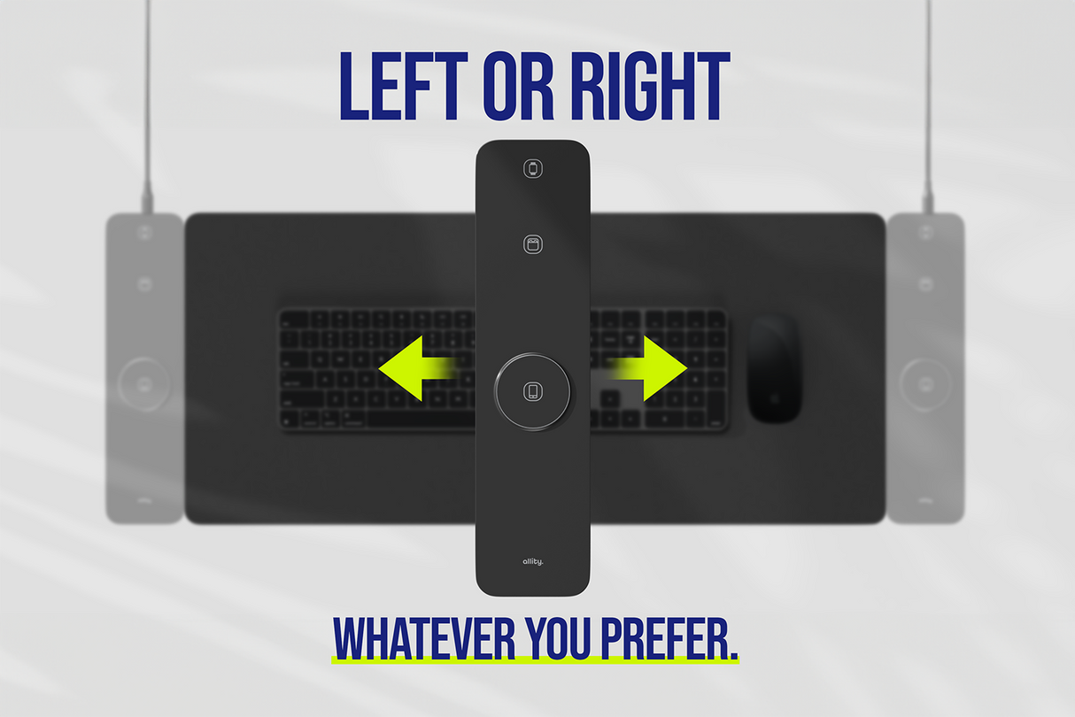 Allity Laptop pad with detachable 3in1 wireless charger 15W ALP-100