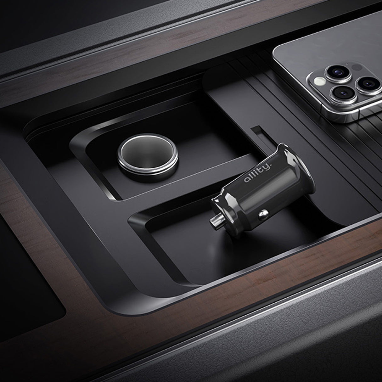 Allity car charger ACC-100-30WAC 1x USB-C 1x USB-A 30W black