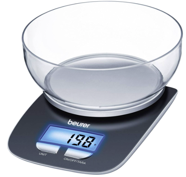 Beurer KS 25 - Køkkenvægt + tilhørende skål (1.2L) (704.15)