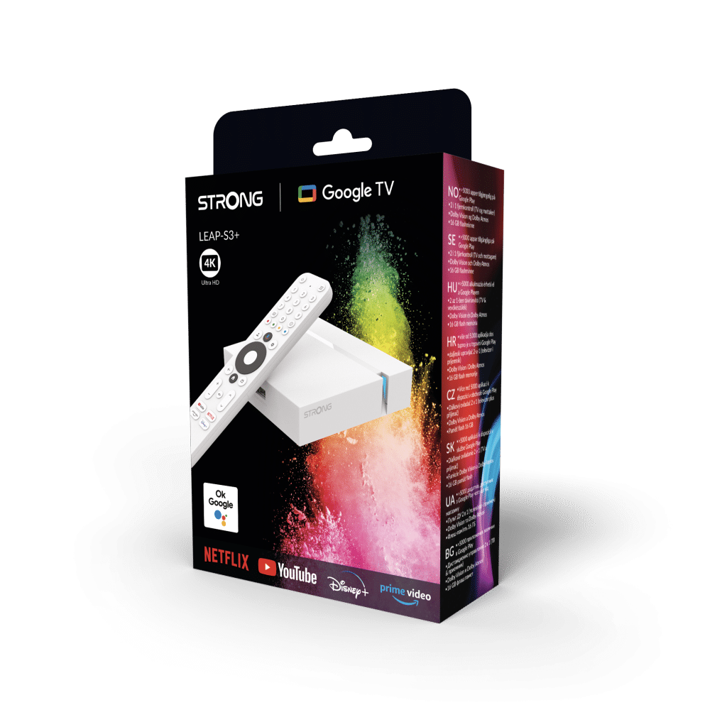 Strong LEAP-S3+V2 Google TV boks - HVID