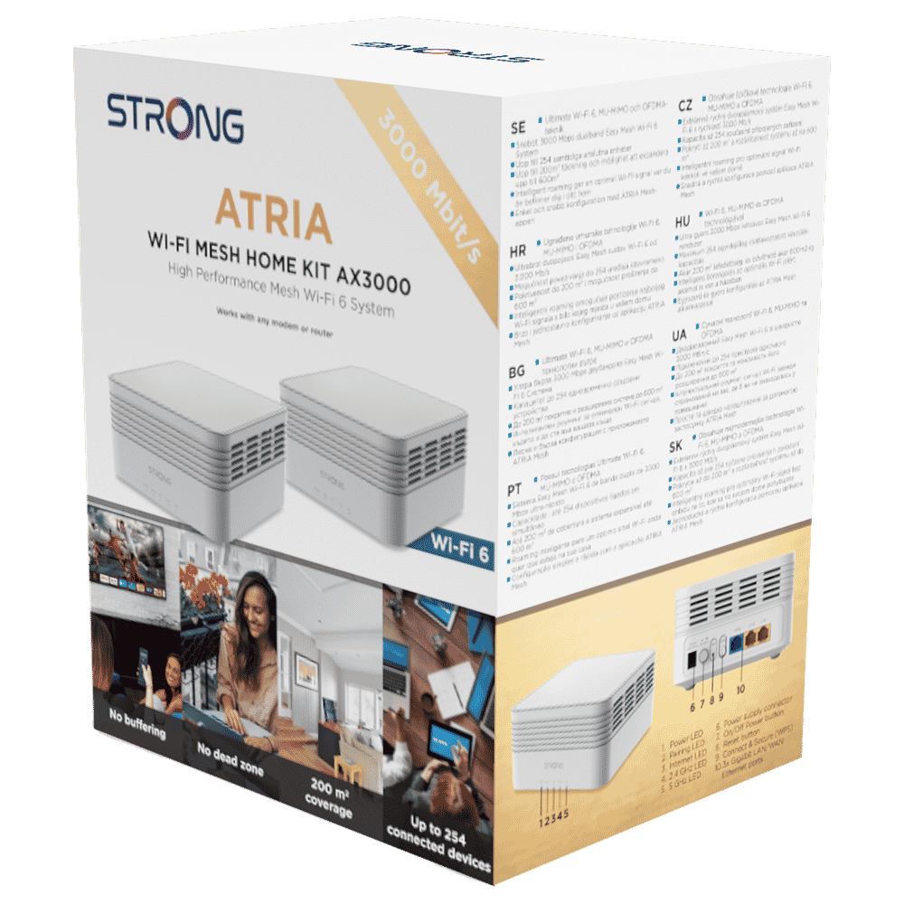 Strong AX3000 ATRIA Mesh Kit med Wi-Fi 6