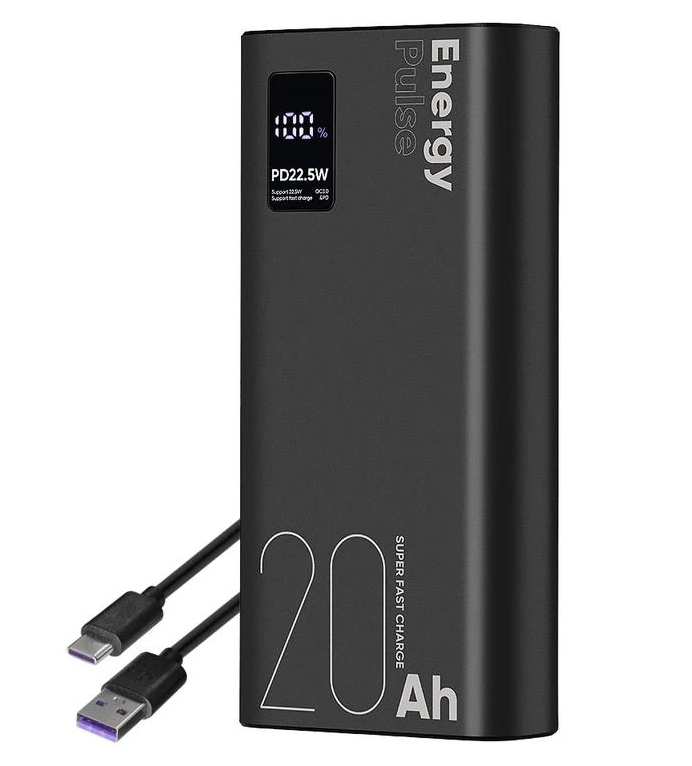 OBAL:ME EnergyPulse Powerbank 20.000mAh 22.5W - Black