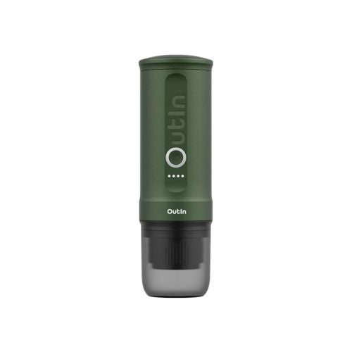 Outin Nano Portable Espresso-maskine, 80 ml, 7500mAh, Forest Green EU