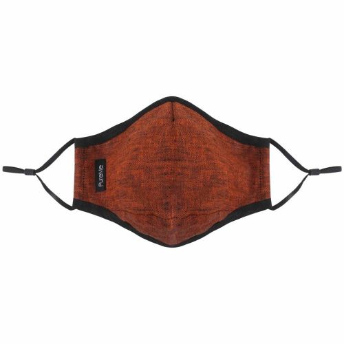 PureMe Genbrugs / Justerbar Maske Linie 2 st. N95- filtre inde i pakken Rust Orange