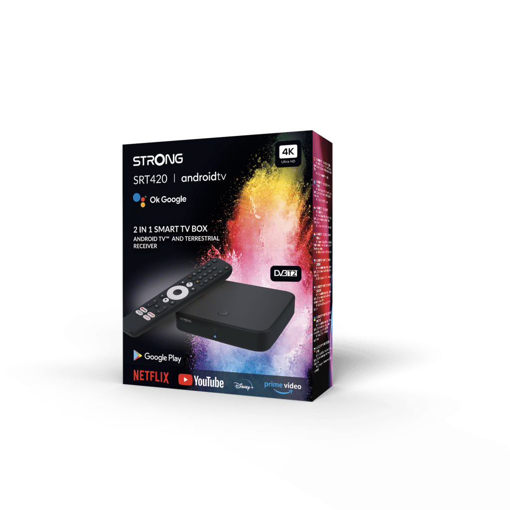 Strong SRT420 DVB-T2 modtager med Android TV