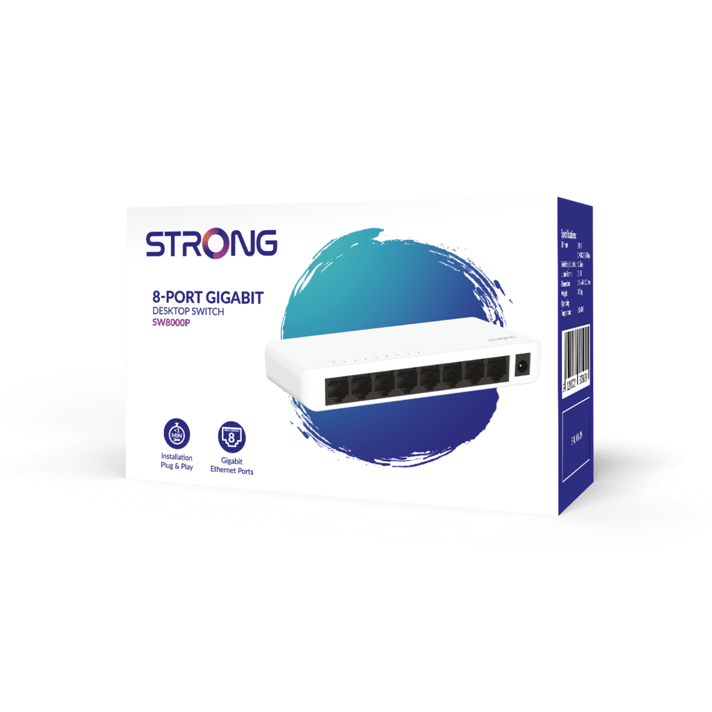 Strong SW8000P 8-port Gigabit Switch - HVID