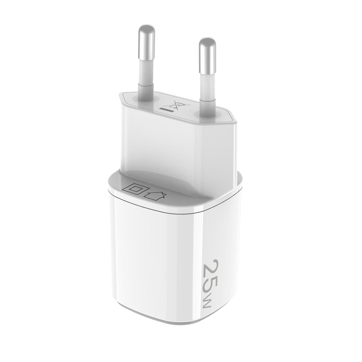Celly Wall Charger USB-A + USB-C 25W White