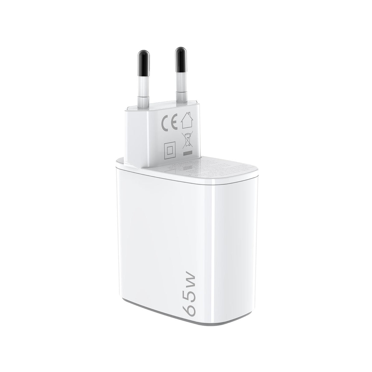 Celly Wall Charger + USB-C-USB-C Cable 65W White