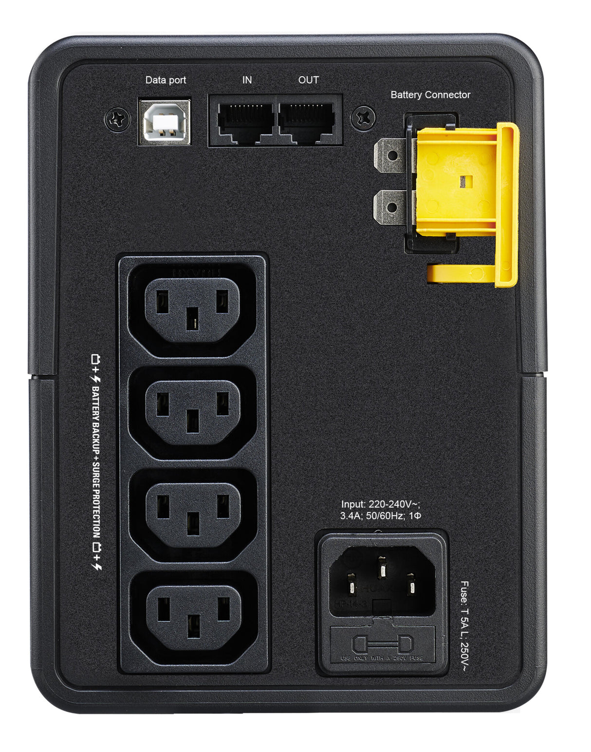 APC BX750MI UPS-enhed Interaktivt indgangsstik 0,75 kVA 410 W 4 AC stikkontakt(er)