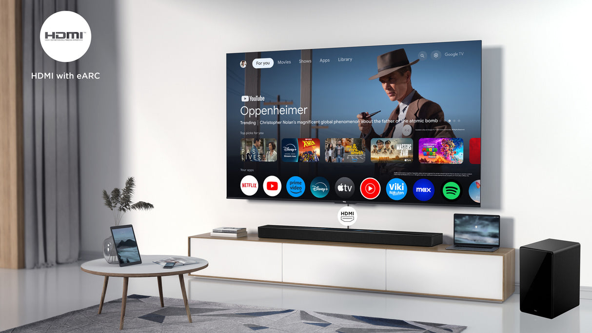 TCL Q Q75H Titanium 5.1.2 kanaler 620 W