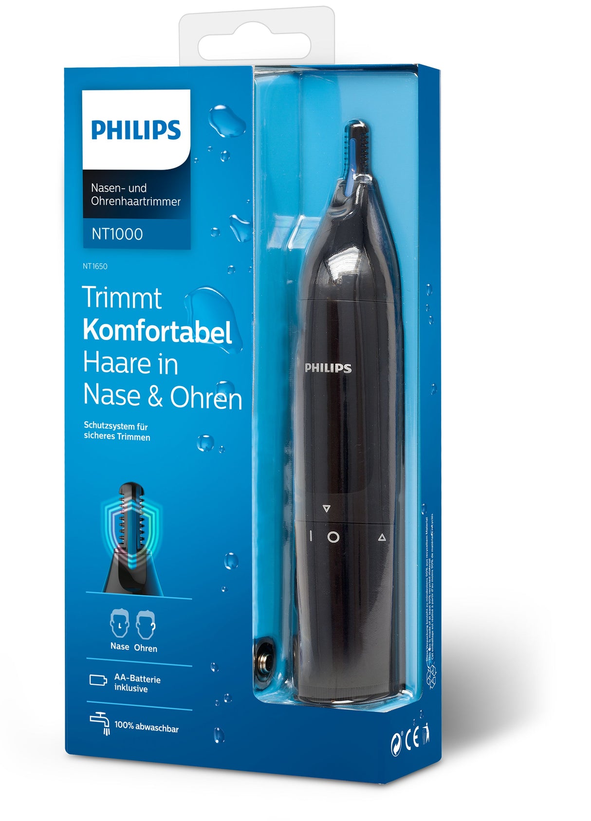Philips Norelco NOSETRIMMER Series 1000 Nose trimmer series 1000 NT1650/16 Næse- og ørehårstrimmer