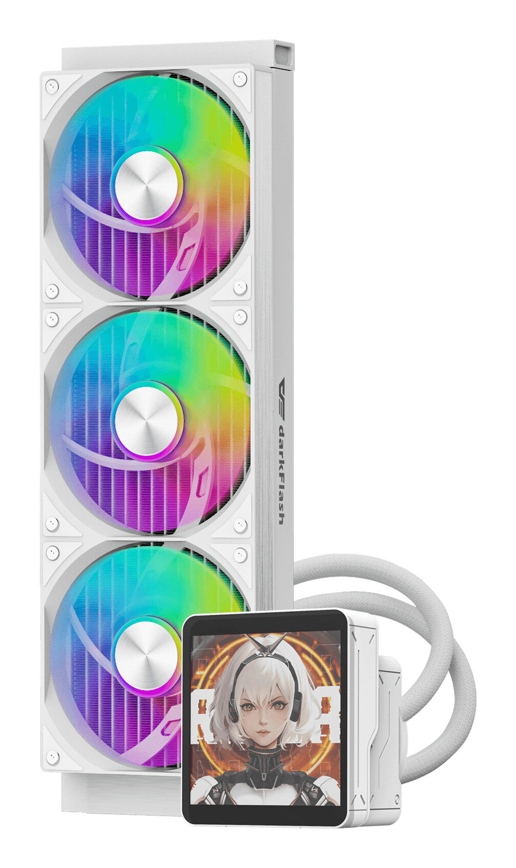 darkFlash DV360S MAX Processor Alt-i-en væskekøler 12 cm Hvid 1 stk