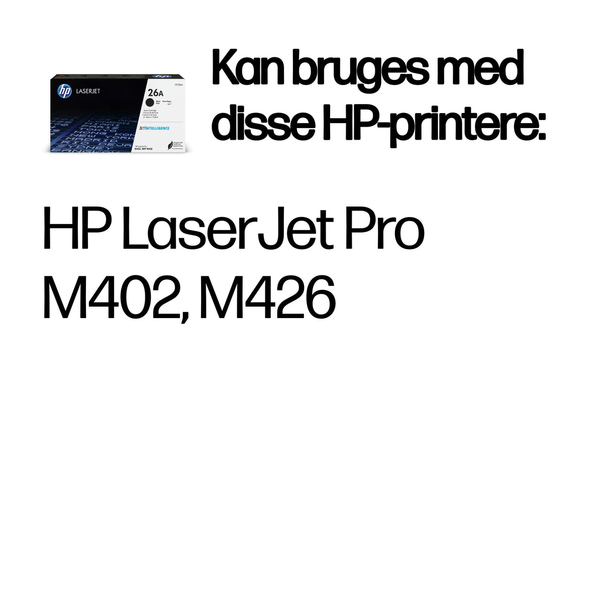 HP 26A Sort 3100 sider Toner CF226A