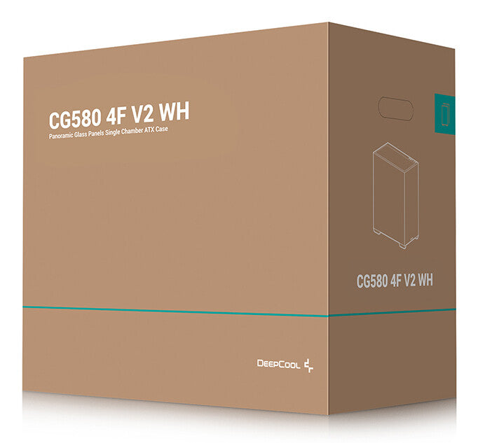 DeepCool CG580 4F V2 Midi Tower Hvid