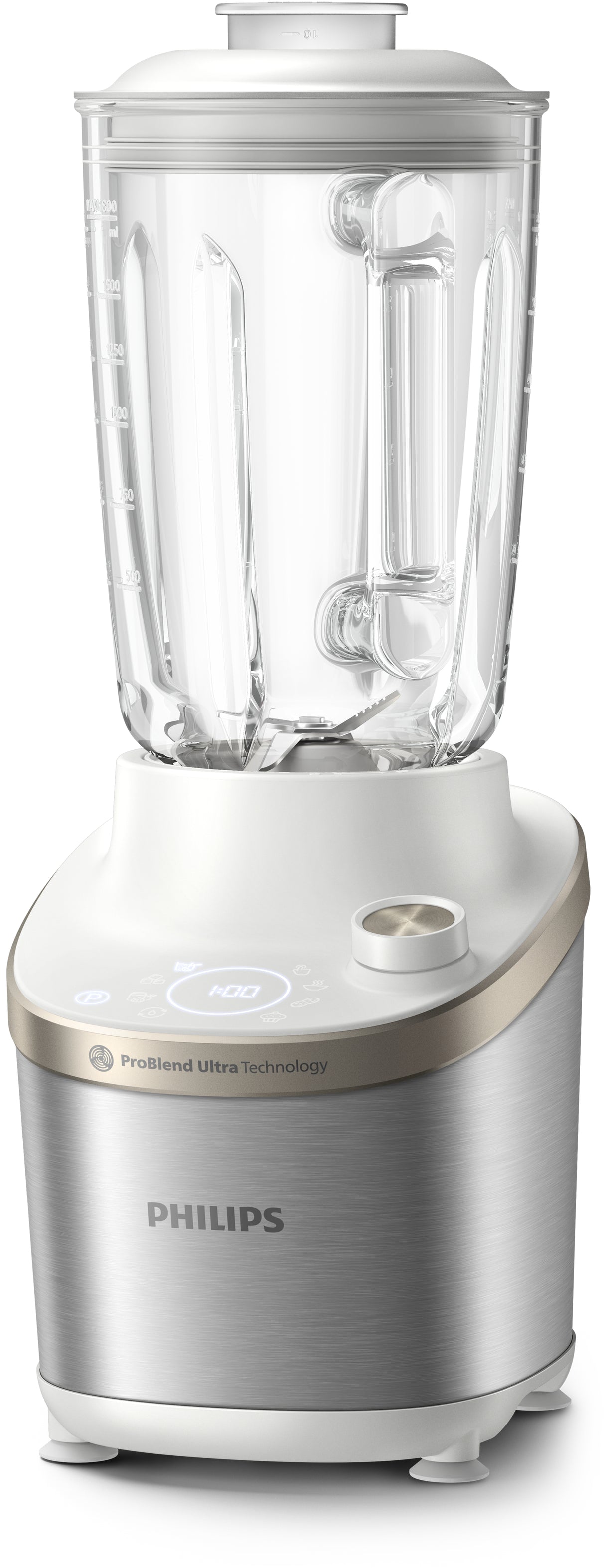 Philips 7000 series HR3760/01 blender 2 L Bordplade blender 1500 W Rustfrit stål, Hvid