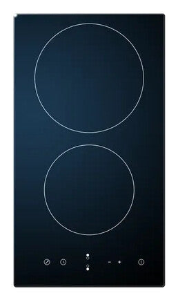 ScanDomestic HOC30P kogeplade Sort Indbygget 30 cm Keramisk 2 zone(s)